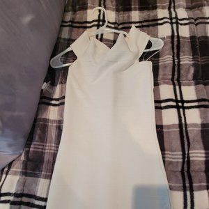 White fitted dress